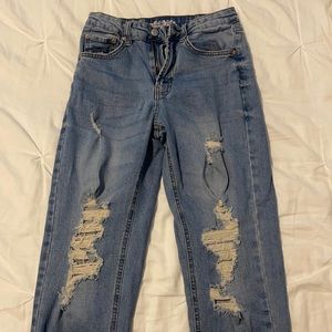 Wild fable distressed mom jeans